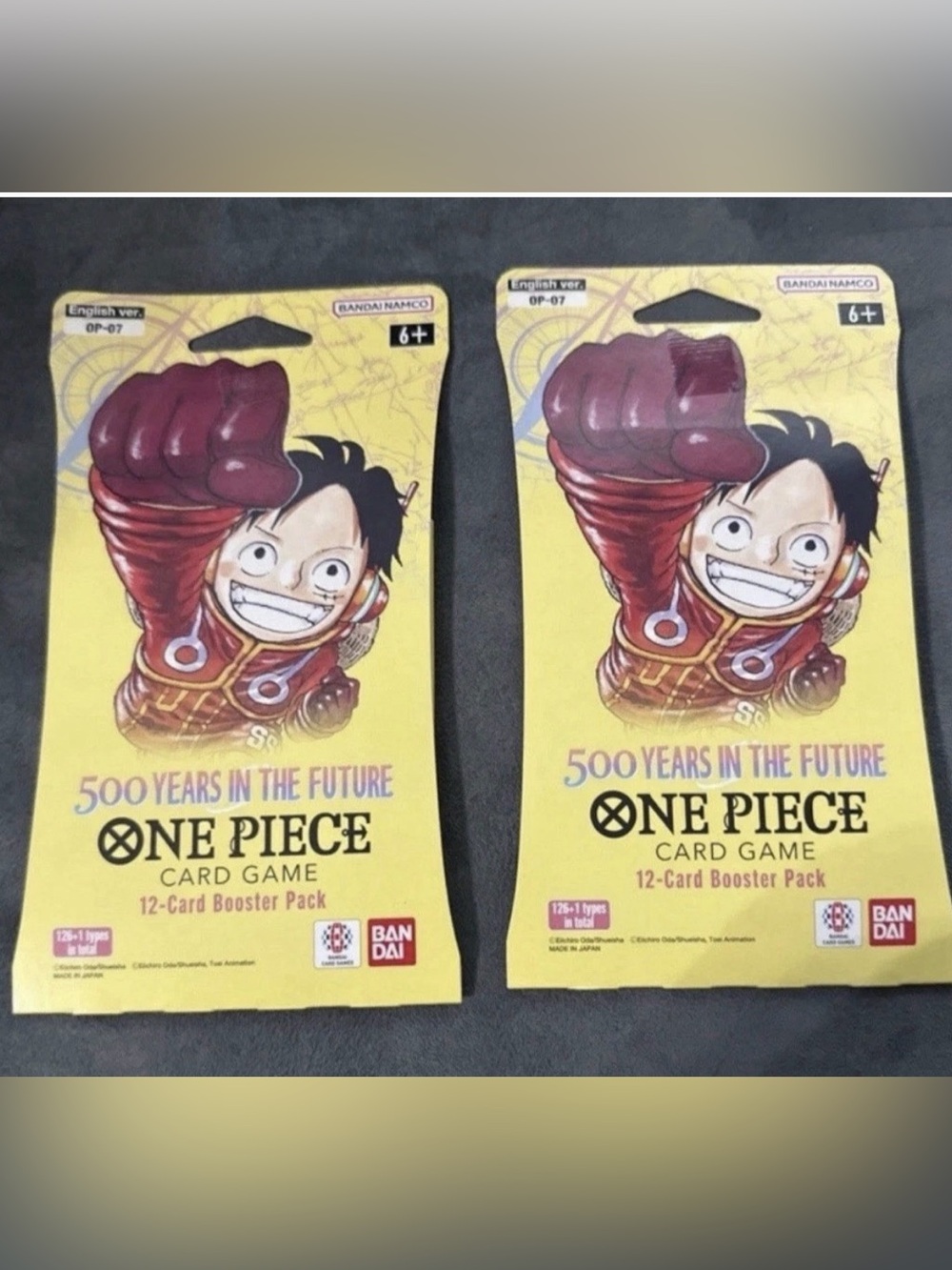One Piece OP-07 500 Years In The Future Sleeved Booster Packs Sealed x2